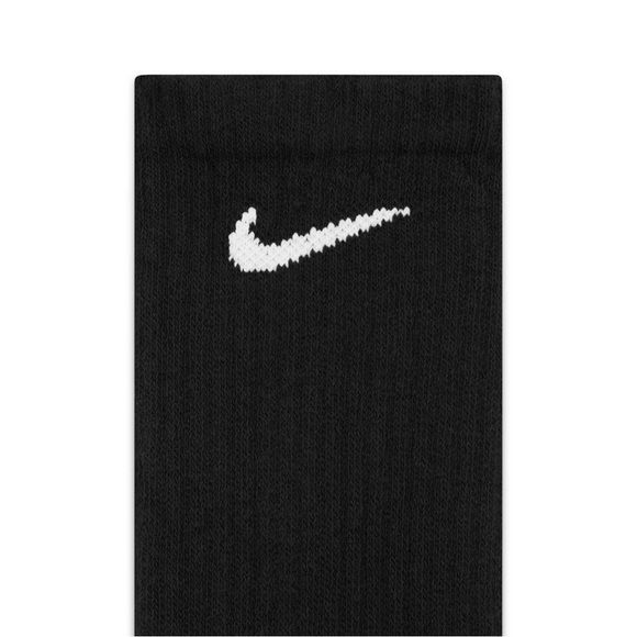 Nike Men's Black Athletic Crew Socks 6 pairs - Picture 3 of 4